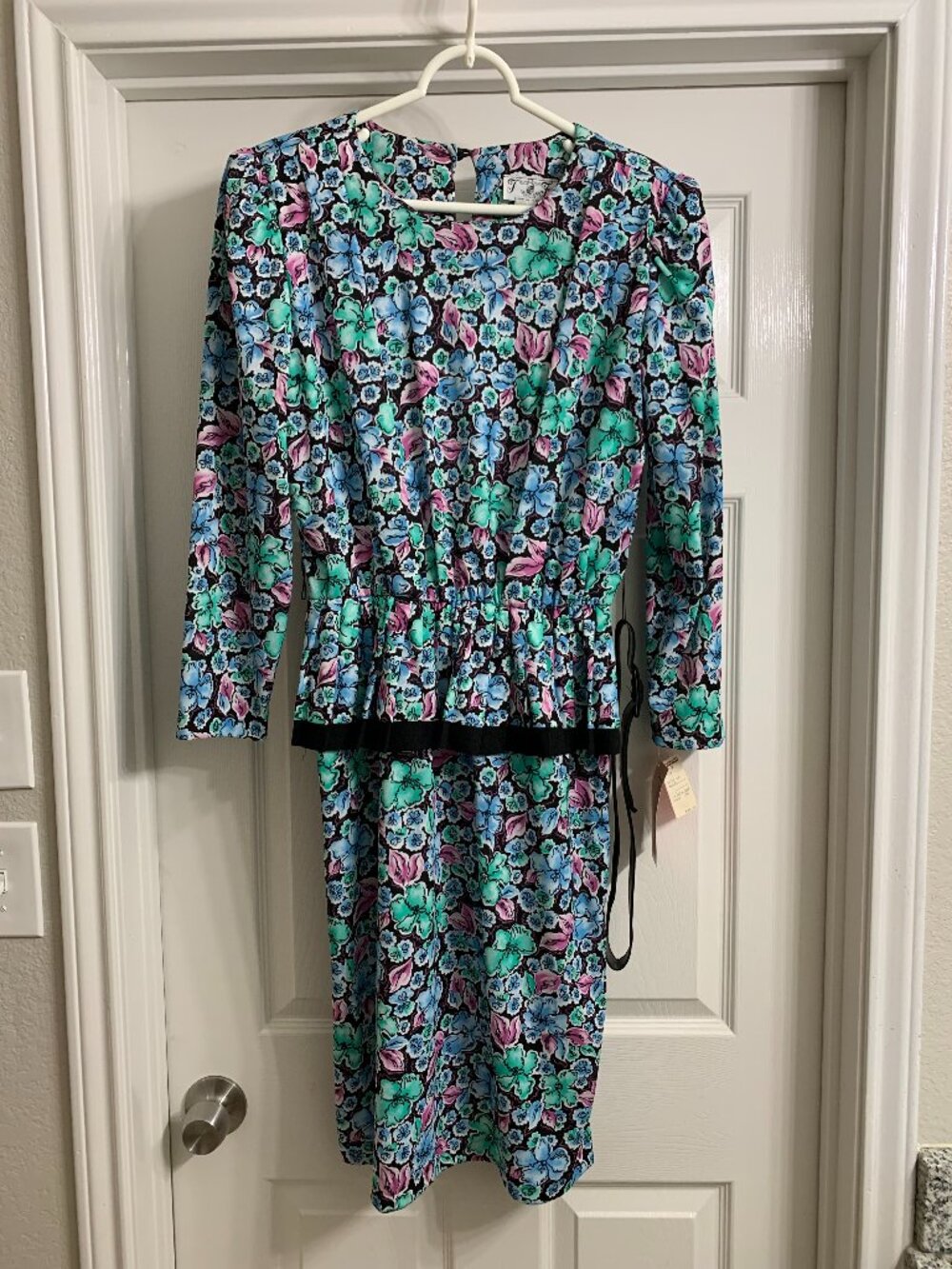 TF Brand Women's Retro Polyester Dress, Size 12P (NWT)
